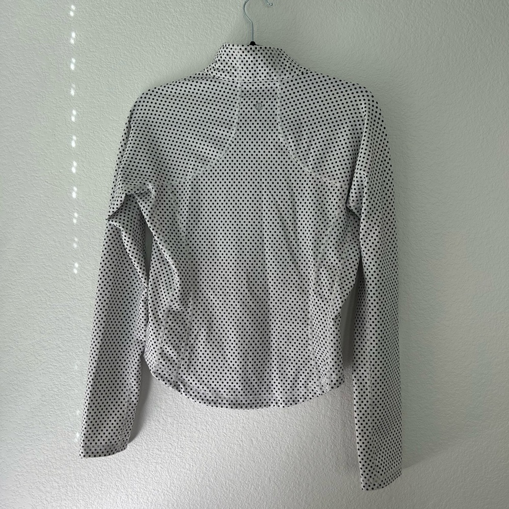 Lululemon Black and white polka dot zip up jacket - Picture 6 of 8